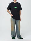 MSGM Graffiti-Logo-Druck T-Shirt 133039993 [P]
