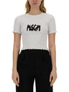 MSGM クラウド ロゴ エンボス Tシャツ 133040082 [P]