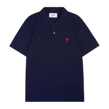 AMI Herzlogo Kurzarm Polo-T-Shirt 98077922