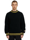 MSGM College Patch Crew Neck Sweater 133040294 [P]