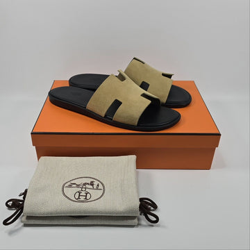 HERMES Istanbul Wildlederleder Pantoletten 42.5 133041845