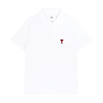 AMI ハートロゴ 半袖ポロシャツ 760 100 97370182