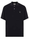 Maison Kitsune Bold Fox Head Patch Oversized Polo T-Shirt 133042906 [P]