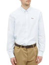 MAISON KITSUNE Tricolor Fox Patch Classic Shirt BD FM00400WC2010 LB 133042963 [P]