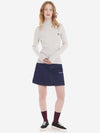 MAISON KITSUNE Turtle Neck mit Foxhead Patch in L.Gray 133043040 [P]