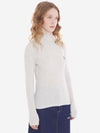 MAISON KITSUNE Turtle Neck mit Foxhead Patch in L.Gray 133043040 [P]