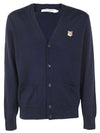 MAISON KITSUNE Klassischer Cardigan mit Fox-Head-Patch GU00542KT1036 NAP480 133043042 [P]