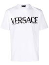 VERSACE Silhouette-Logo-T-Shirt 1006974 1A04949 1W010 133044233 [P]