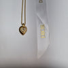 Dior CD Logo Half Heartstone Necklace (Premium Necklace) 503-82 133044718 [P]