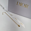Dior CD Logo Half Heartstone Necklace (Premium Necklace) 503-82 133044718 [P]