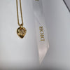 Dior CD Logo Half Heartstone Necklace (Premium Necklace) 503-82 133044718 [P]