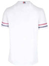 Thom Browne Trimming Texture Cotton Short Sleeve T-Shirt MJS204A J0046 100 133044892 [P]