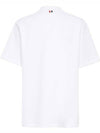 THOM BROWNE Interlock Piqué T-Shirt mit kurzer Hülse MJP171A J0029 100 133044911 [P]