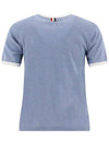 THOM BROWNE RWB Trimm-Ringer T-Shirt FJS133A J0043 480 133044956 [P]