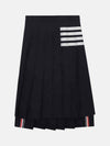 THOM BROWNE RWB Tab-Drop-Back Plain Weaving Wool Plissee Rock 133045411 [P]