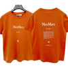 MAXMARA QUIETO Logo-Print T-Shirt kurzarm orange (2519971011600 007) 133047470 [P]
