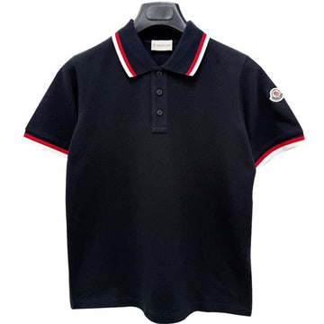 MONCLER Kinder Logo-Patch Polo-Shirt mit 3-Farben-Trimming kurzärmelig 8A00002 89ALK 778 133047493