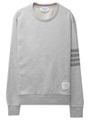 Thom Browne Relaxed Fit 4-Bar Stripe Terry Crewneck Sweatshirt RWB Tab Loopback 06910 065 133071717 [P]