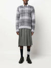 Thom Browne Tartan Mohair Check 4 Bar Crewneck Pullover MKA487F Y8004 035 133071773 [P]