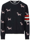 THOM BROWNE Woll 4 Bar Relaxed Pullover MKA490B Y1002 415 133071805 [P]