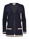 THOM BROWNE RWB Cricket Texture Baumwoll Long Cardigan 133071863 [P]