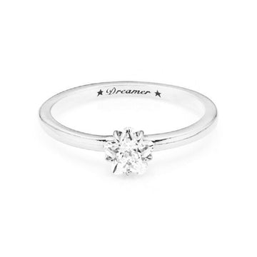 Pandora Celestial Sparkling Star Solitaire Silver Ring 33307827 [P]