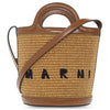 MARNI Raffia-Leder Tote Bag 23SS P3860 00M50 44452649 [P]
