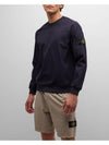 STONE ISLAND Stretch-Nylon Technischer Fleece Sweatshirt Badge Pullover 60653 133074941 [P]