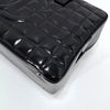 CHANEL Chocolate Bar Patent Boston Bag Handbag Black 133090049 [P]