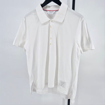 THOM BROWNE Kurzarm-Polo-Shirt Weiß (MJP052A) 133090114