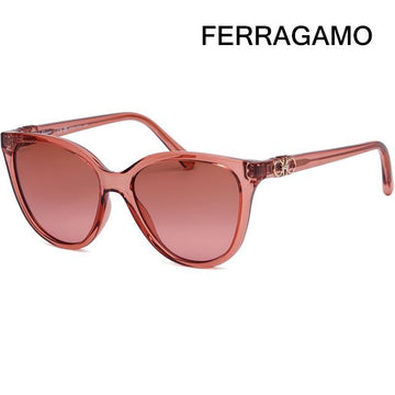 SALVATORE FERRAGAMO サングラス SF1056S 838 ラグジュアリー ラウンド キャットアイ クリア ピンク 133095204