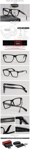 Salvatore Ferragamo Eyeglass Frame SF2953 001 Black Square Acetate Fashion Luxury 133095207 [P]