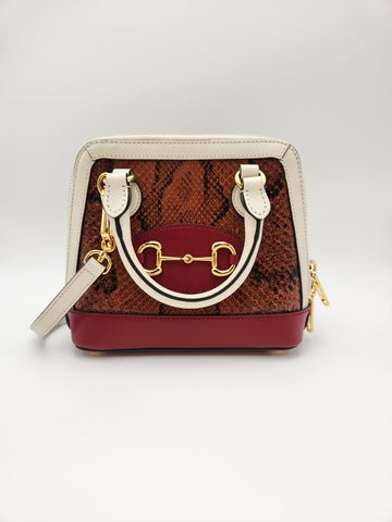GUCCI ホースビット 1955 ミニバッグ パイソン (640716) 133096100