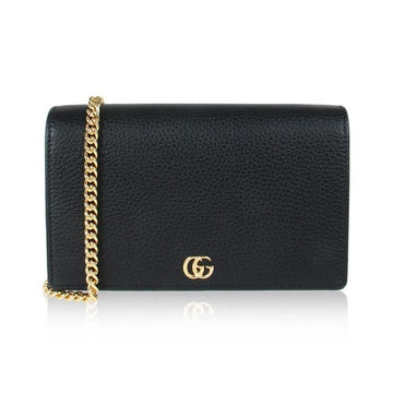 Gucci GG Marmont Mini Leather Chain Bag 76581759 [P]