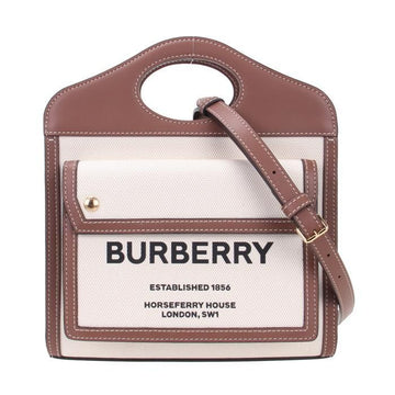 Burberry Mini Two-Tone Canvas Pocket Bag / 8039361 1 48940201