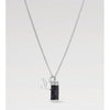 LOUIS VUITTON Monogram Eclipse Charm Necklace M96362 133101236 [P]