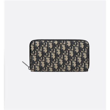 Dior Oblique Jacquard Zip Long Wallet 133105466 [P]