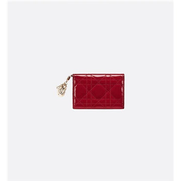Dior LADY D Flap Card Holder Red S0011OVRB M323 133105580 [P]