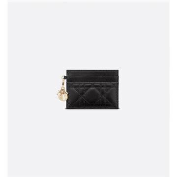 DIOR Lady Freesia Kartenetui Schwarz Kanage Leder 133105582 [P]