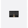 DIOR Glycine Geldbörse Schwarz Cannage Leder S0966ONMJ M900 133105586 [P]