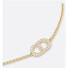 Dior Petit CD Bracelet Gold Finish Metal Silver Tone Crystal 133105638 [P]