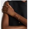 Dior Petit CD Bracelet Gold Finish Metal Silver Tone Crystal 133105644 [P]