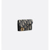 Dior Saddle Bloom Card Holder Blue Oblique Jacquard 133105657 [P]