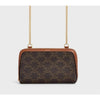 Celine Triomphe Canvas Lambskin Crossbody Bag 133105947 [P]