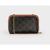 Celine Triomphe Canvas Lambskin Crossbody Bag 133105947 [P]
