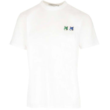 Maison Kitsune Double Fox T-Shirt White KM00101KJ0008 P100 50465696