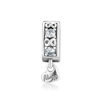 PANDORA Allzeit Pave Clip Silber Charms 791151C01 40693748 [P]