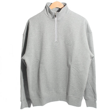 DIOR 25SS CD Logo Halb-Zip Sweatshirt Grau 513J635A0531 878 133166803