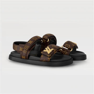 LOUIS VUITTON Sunset Flat Comfort Sandals 133245317 [P]