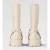 LOUIS VUITTON Drops Flat Half Rain Boots White 1AHNH 133245375 [P]